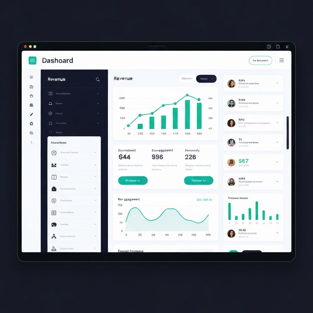 Web dashboard interface